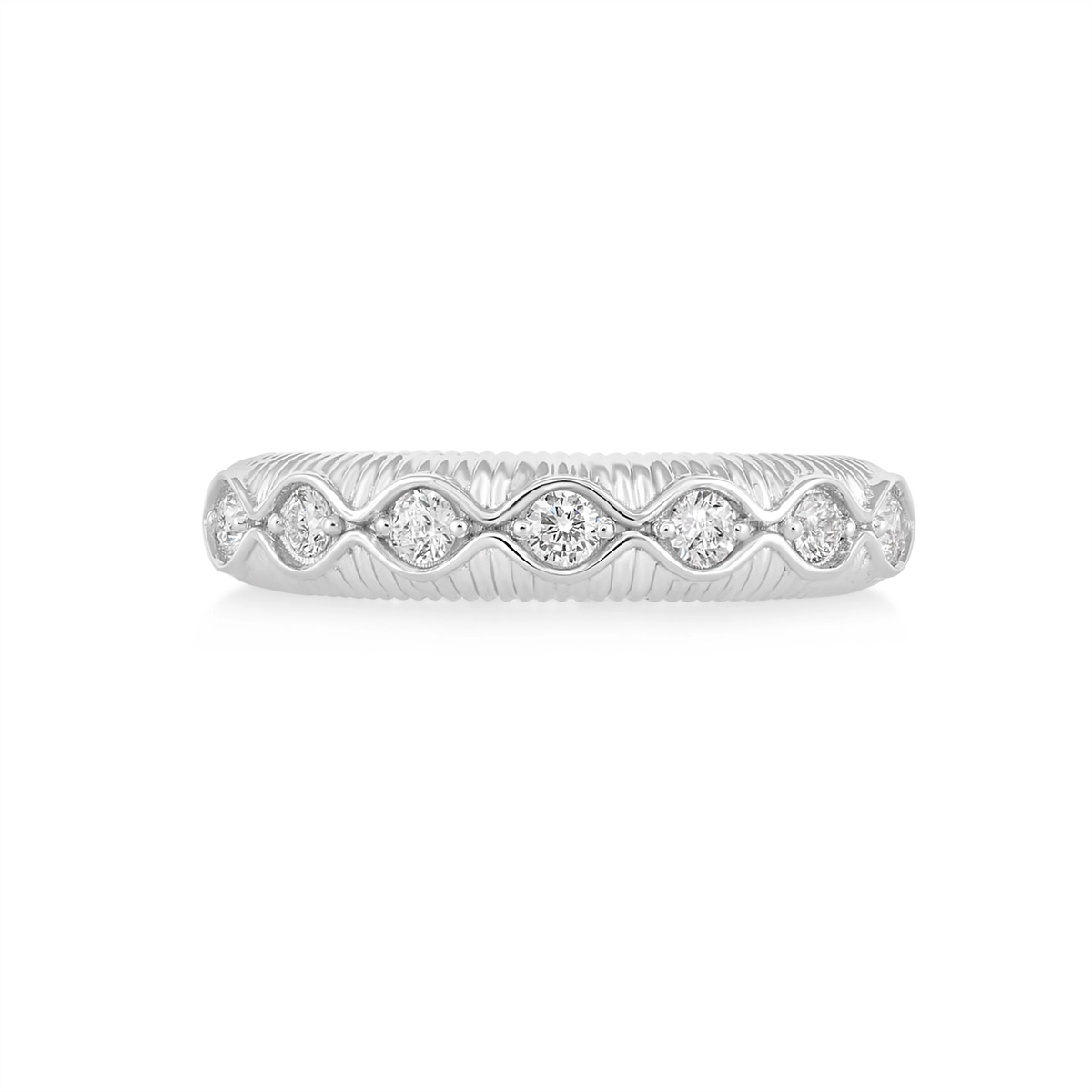 Wedding Bands Rings in White Gold containing Diamond 456823