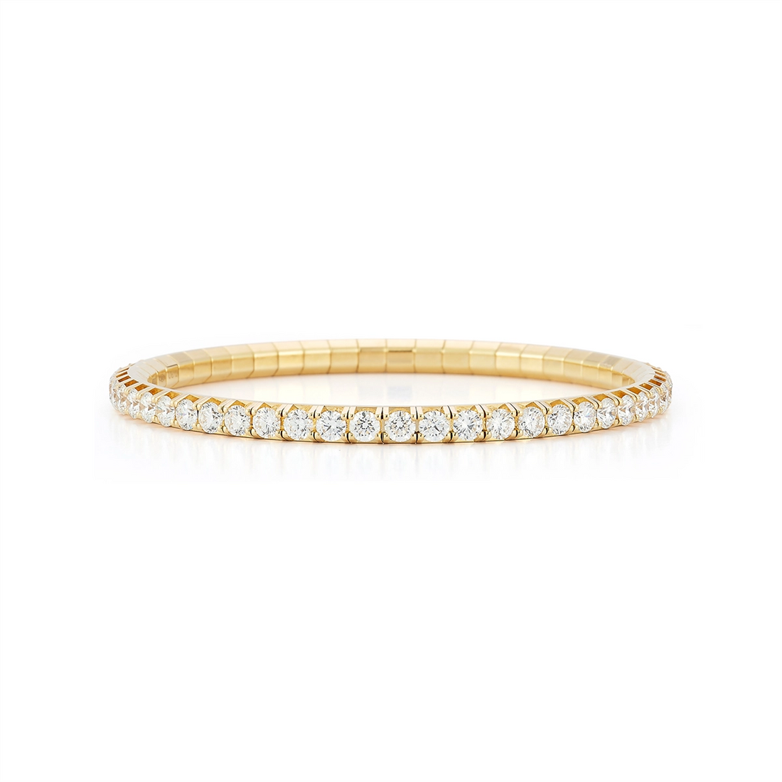 Extensible Bracelets in Yellow Gold containing Diamond BTE135DB-Y