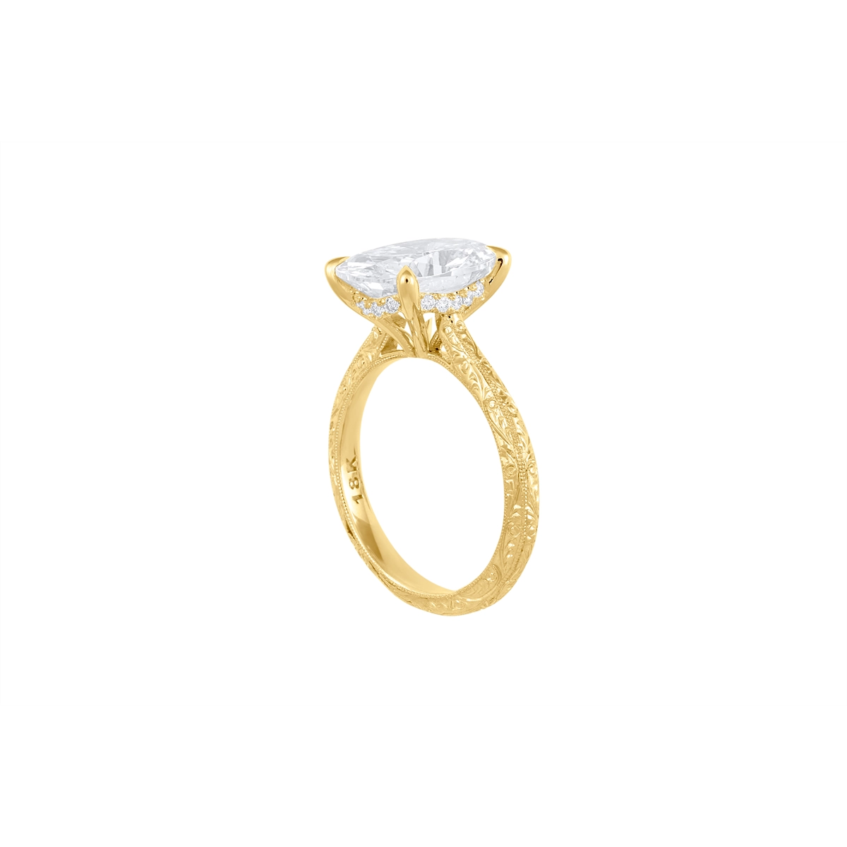 Tacori Engagement Rings in Yellow Gold containing Diamond HT 2671(HE)OV12.5X9Y