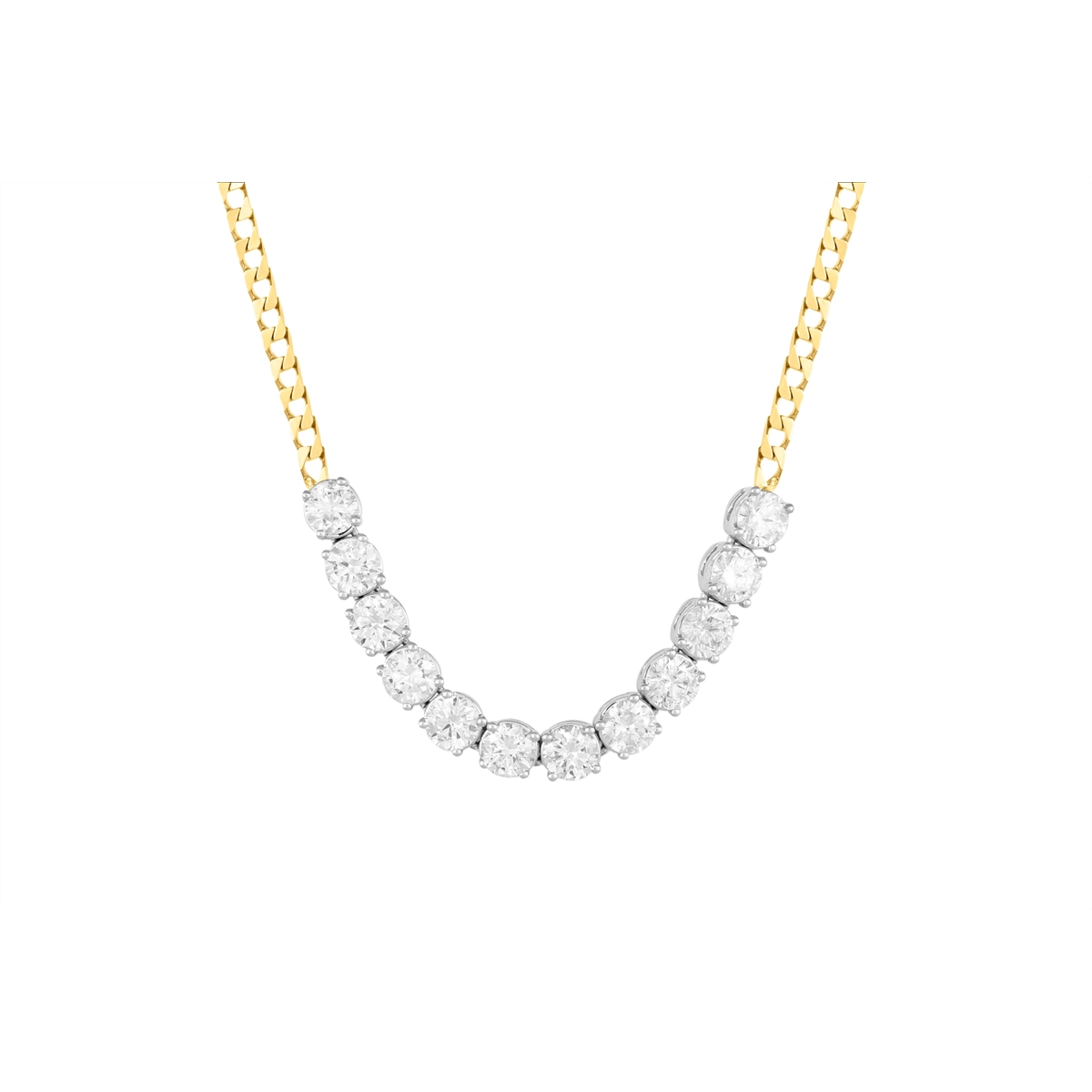 Necklaces Necklaces in Mixed Metals containing Diamond 457076