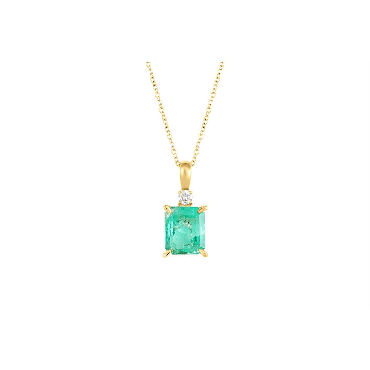Pendants Pendants in Yellow Gold containing Multi-gemstone, Diamond, Emerald 457080