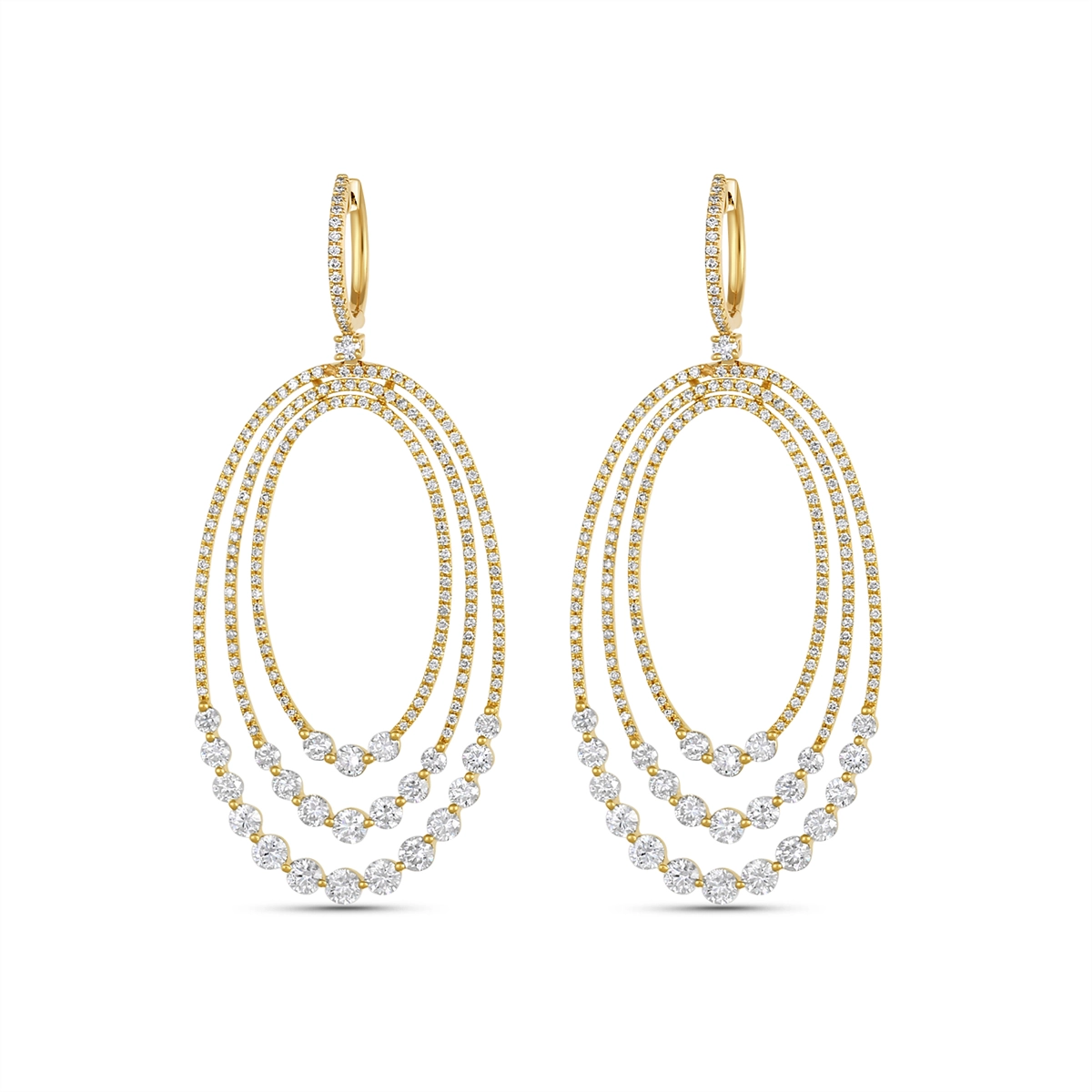 Earrings Earrings in Yellow Gold containing Diamond 457221