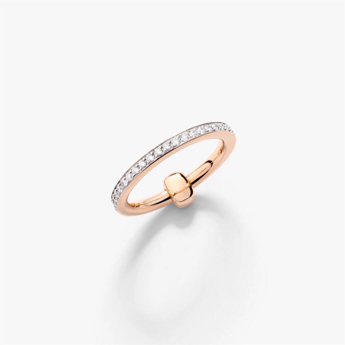 Pomellato Rings in Mixed Metals containing Diamond PAC4015-O7WHR-DB000-55
