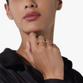 Pomellato Rings in Mixed Metals containing Diamond PAC4015-O7WHR-DB000-55