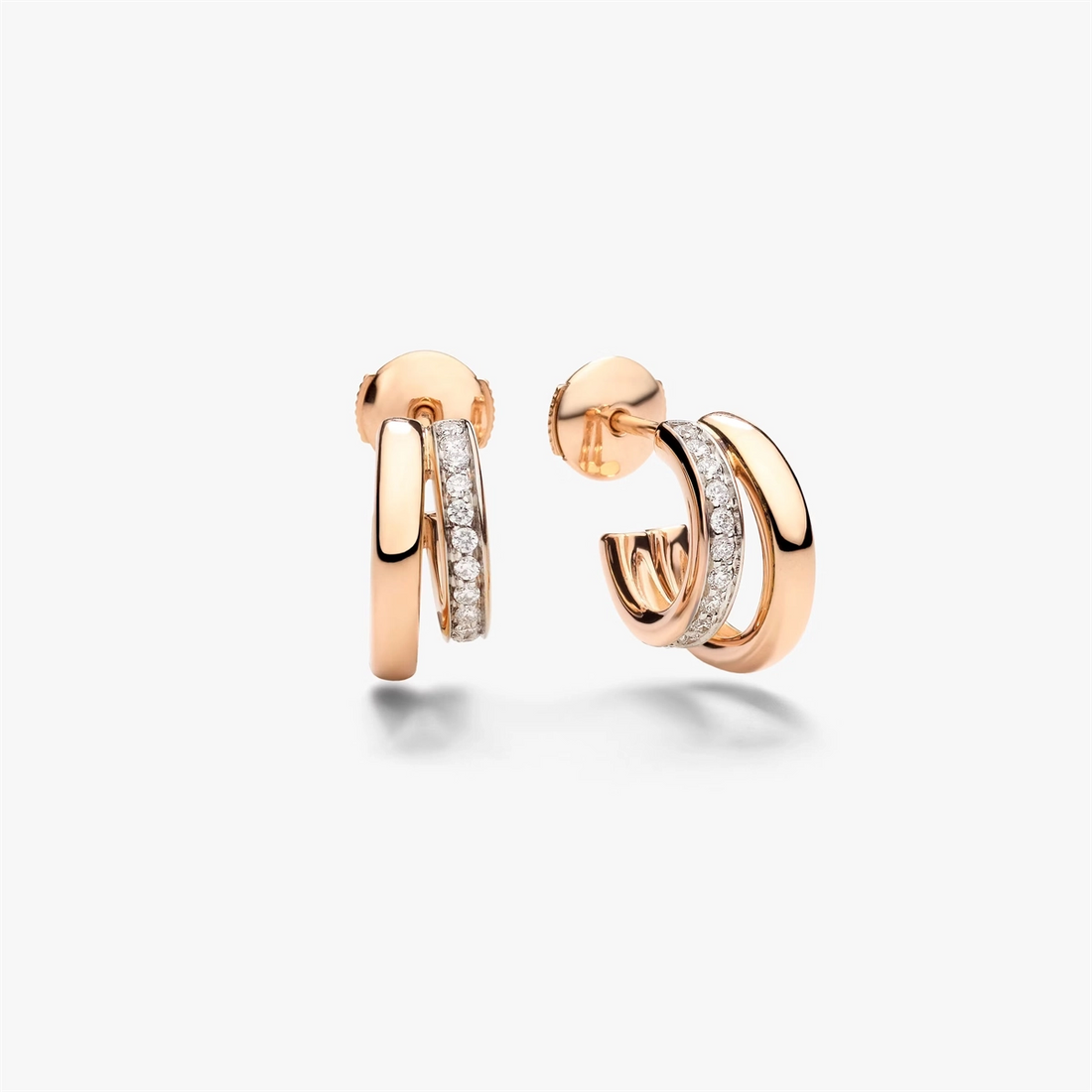 Pomellato Earrings in Rose Gold containing Diamond POB8111-O7000-DB000