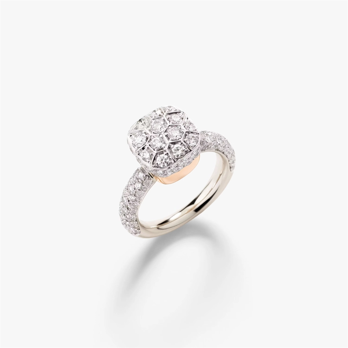 Pomellato Rings in Mixed Metals containing Diamond PAC2028-O6WHR-DB000-53