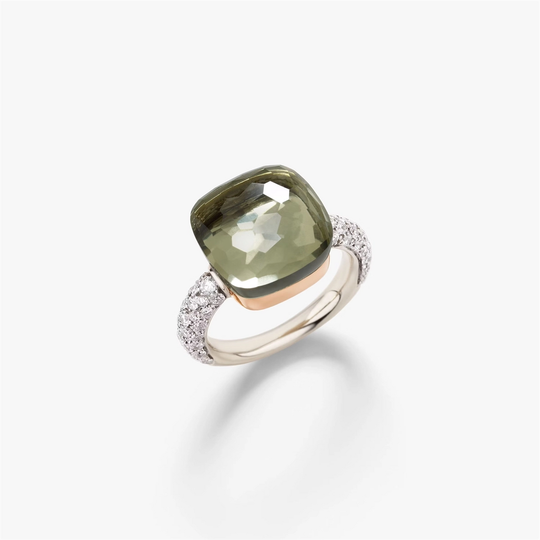 Pomellato Rings in Mixed Metals containing Other, Multi-gemstone, Diamond PAB4010-O6000-DB0PA-53