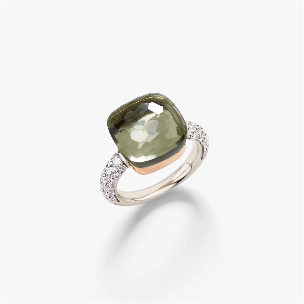 Pomellato Rings in Mixed Metals containing Other, Multi-gemstone, Diamond PAB4010-O6000-DB0PA-53