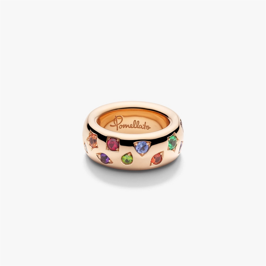 Pomellato Rings in Rose Gold containing Amethyst, Pink tourmaline, Tanzanite, Other, Multi-gemstone, Sapphire PAB9011-O7000-000VA-54