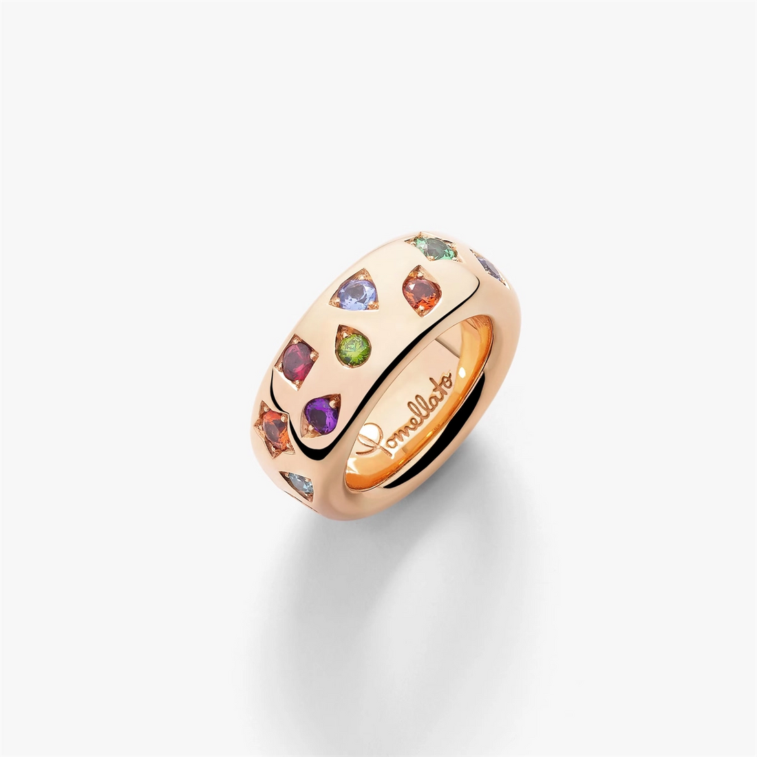 Pomellato Rings in Rose Gold containing Amethyst, Pink tourmaline, Tanzanite, Other, Multi-gemstone, Sapphire PAB9011-O7000-000VA-54