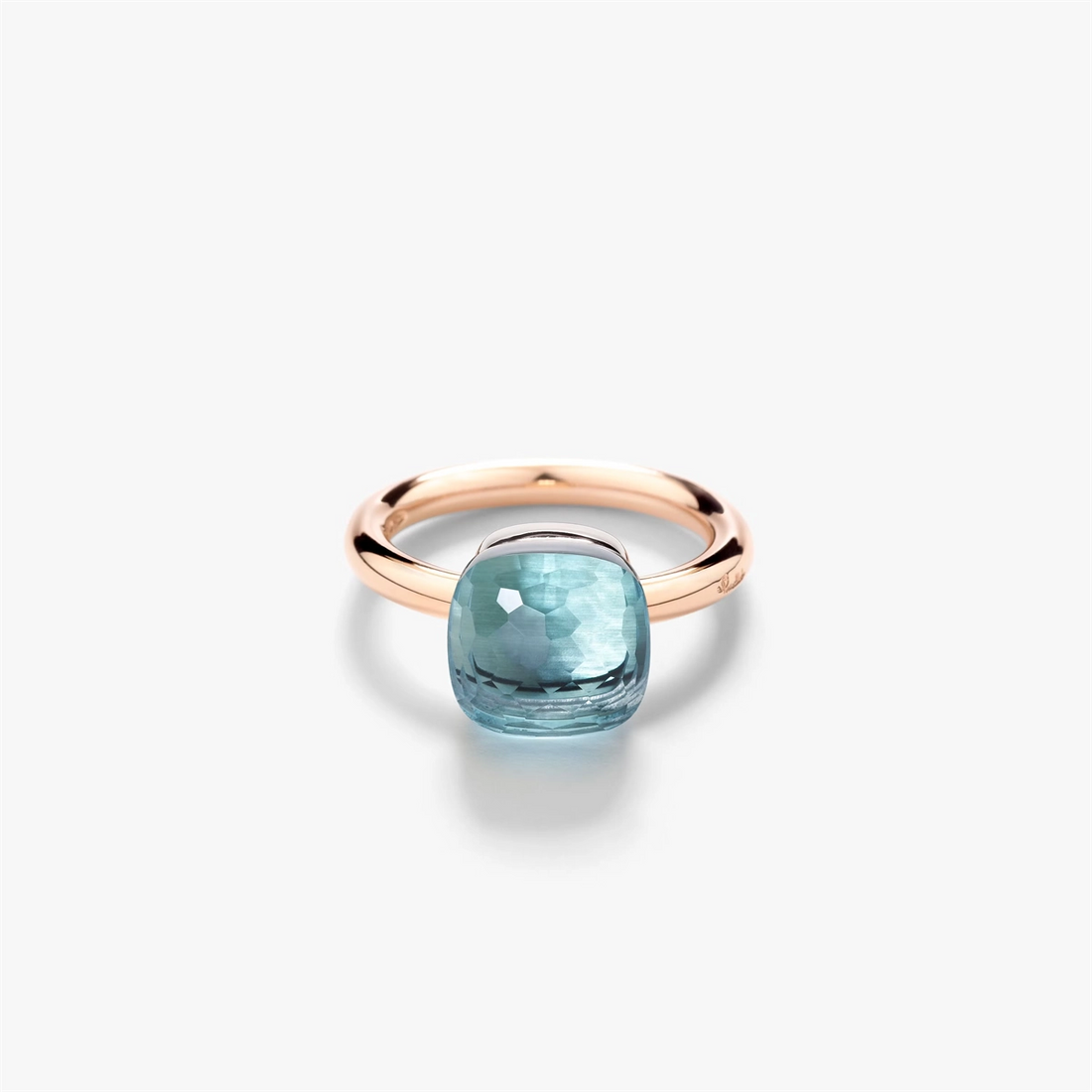 Pomellato Rings in Mixed Metals containing Blue topaz  PAA1100-O6000-000OY-55