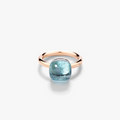 Pomellato Rings in Mixed Metals containing Blue topaz  PAA1100-O6000-000OY-55