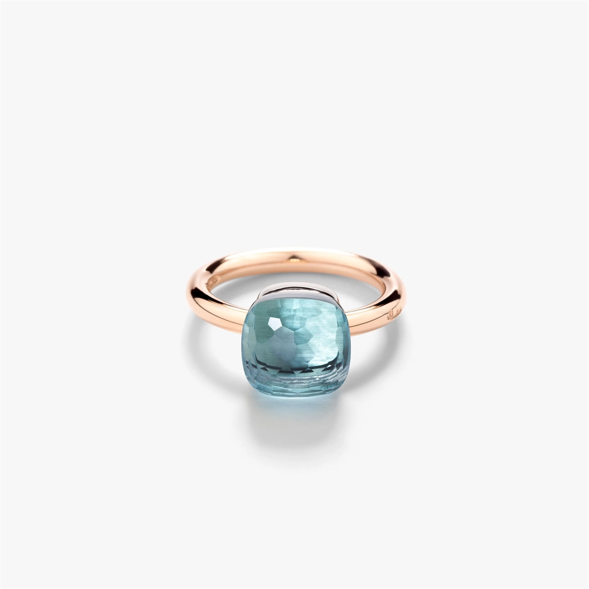 Pomellato Rings in Mixed Metals containing Blue topaz  PAA1100-O6000-000OY-55