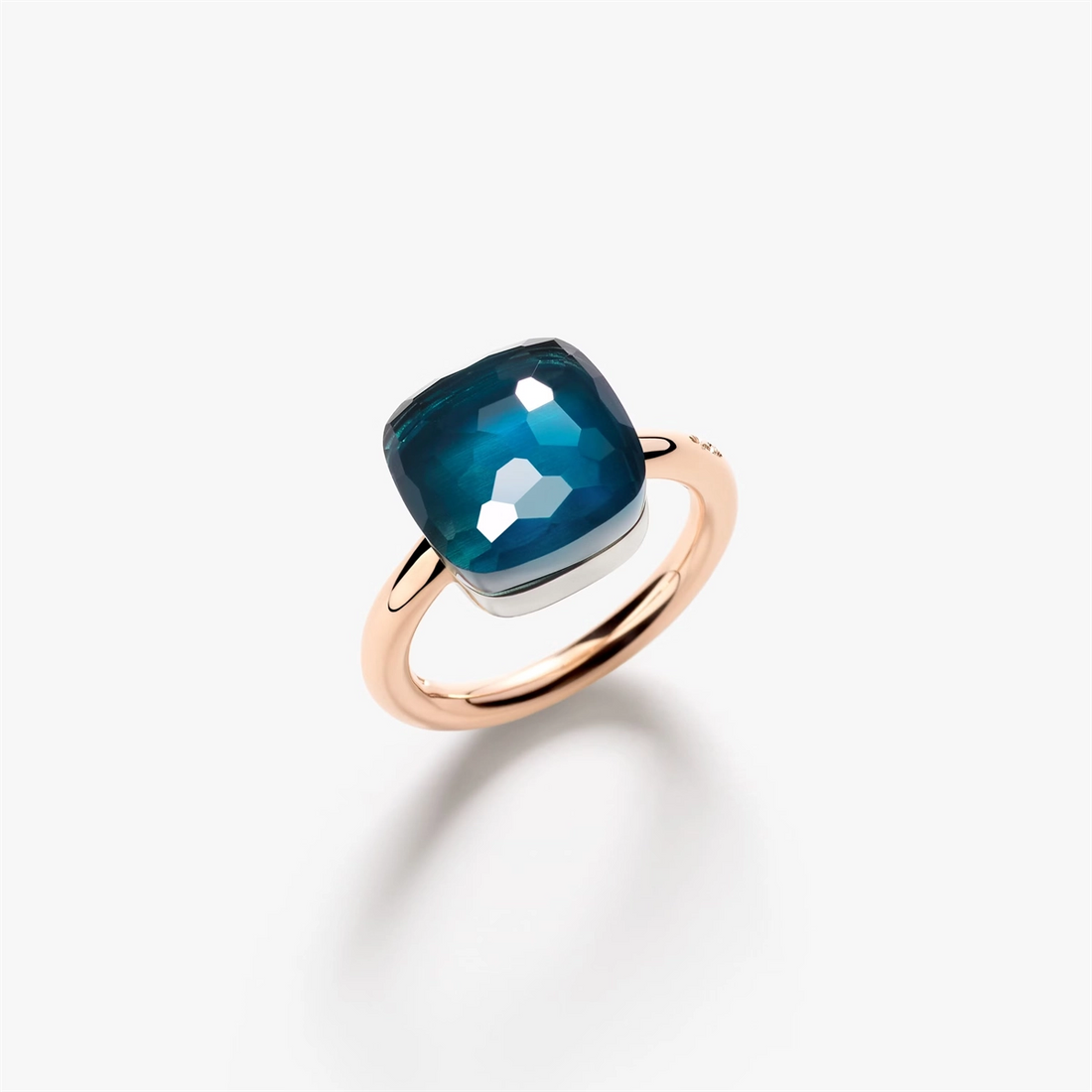 Pomellato Rings in Mixed Metals containing London blue topaz PAB2010-O6000-000TL-55