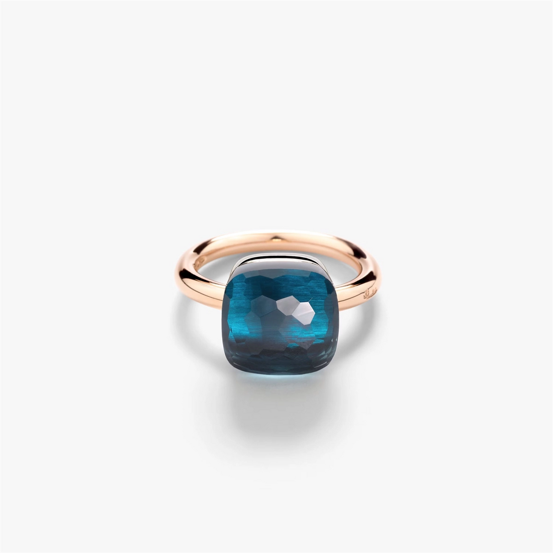 Pomellato Rings in Mixed Metals containing London blue topaz PAB2010-O6000-000TL-55