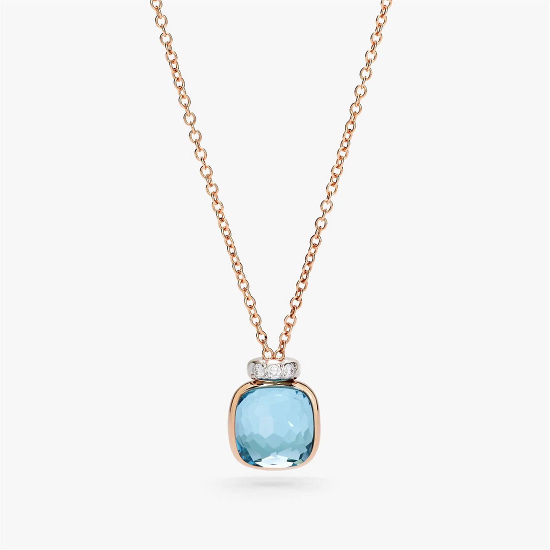 Pomellato Necklaces in Mixed Metals containing Blue topaz , Multi-gemstone, Diamond PCC5020-O6WHR-DB0YY-42