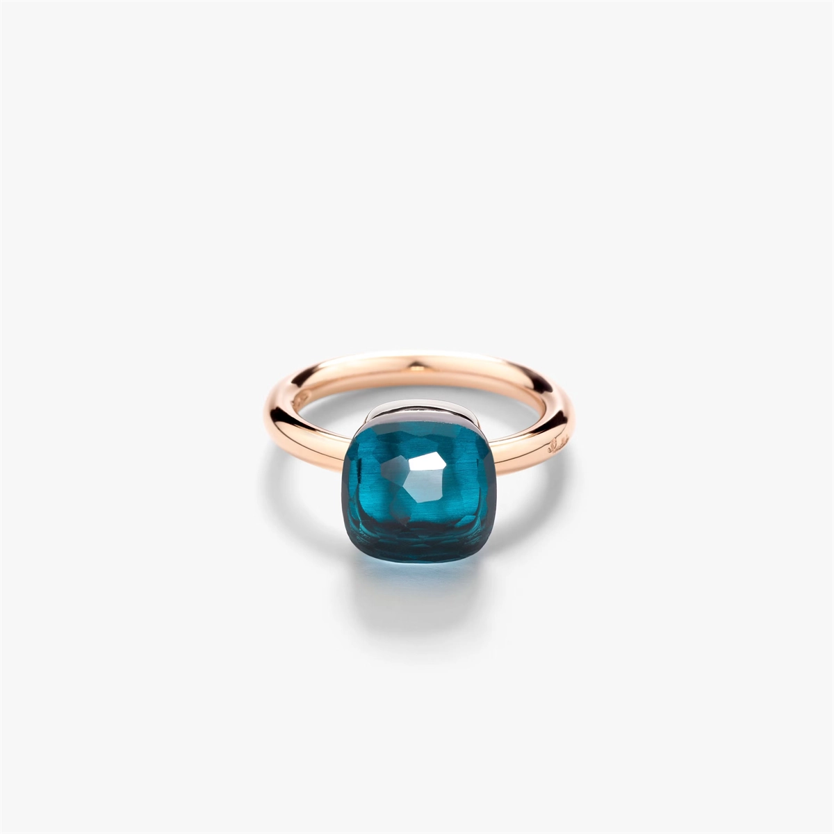 Pomellato Rings in Mixed Metals containing London blue topaz PAA1100-O6000-000TL-55