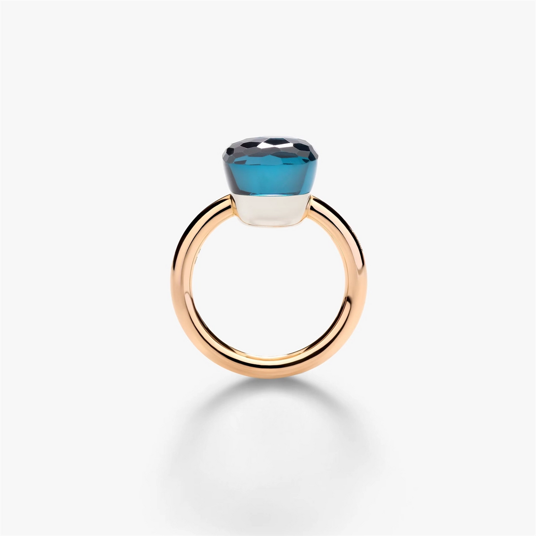 Pomellato Rings in Mixed Metals containing London blue topaz PAA1100-O6000-000TL-55