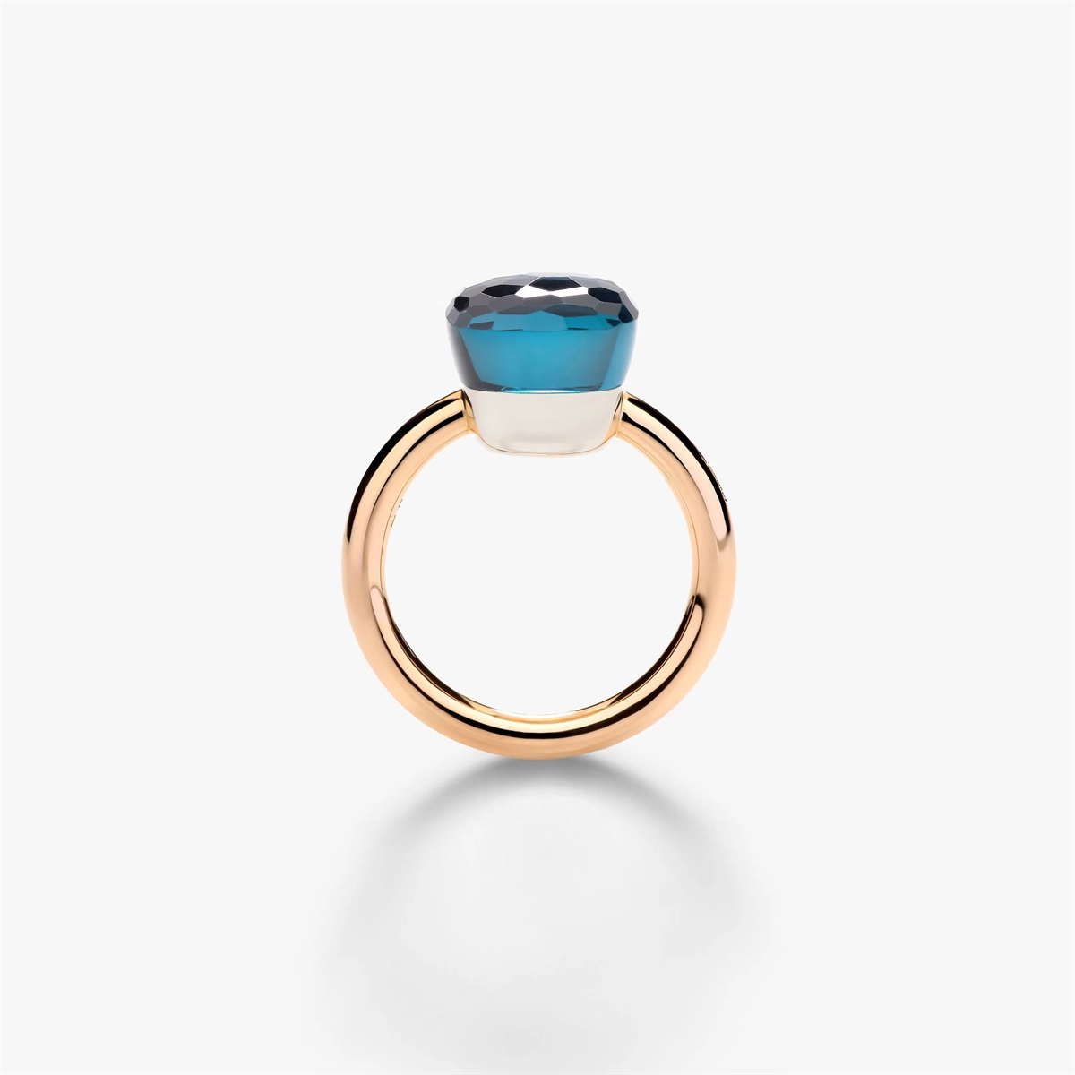 Pomellato Rings in Mixed Metals containing London blue topaz PAA1100-O6000-000TL-55