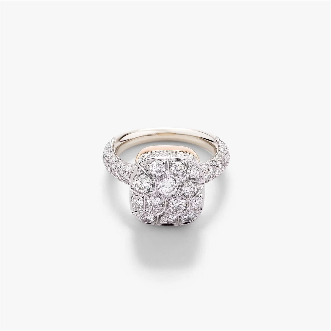 Pomellato Rings in Mixed Metals containing Diamond PAB7041-O6000-DB000-54