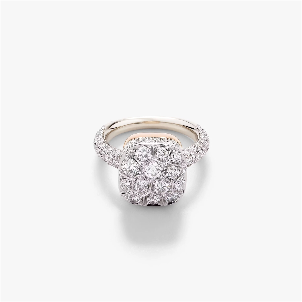 Pomellato Rings in Mixed Metals containing Diamond PAB7041-O6000-DB000-54