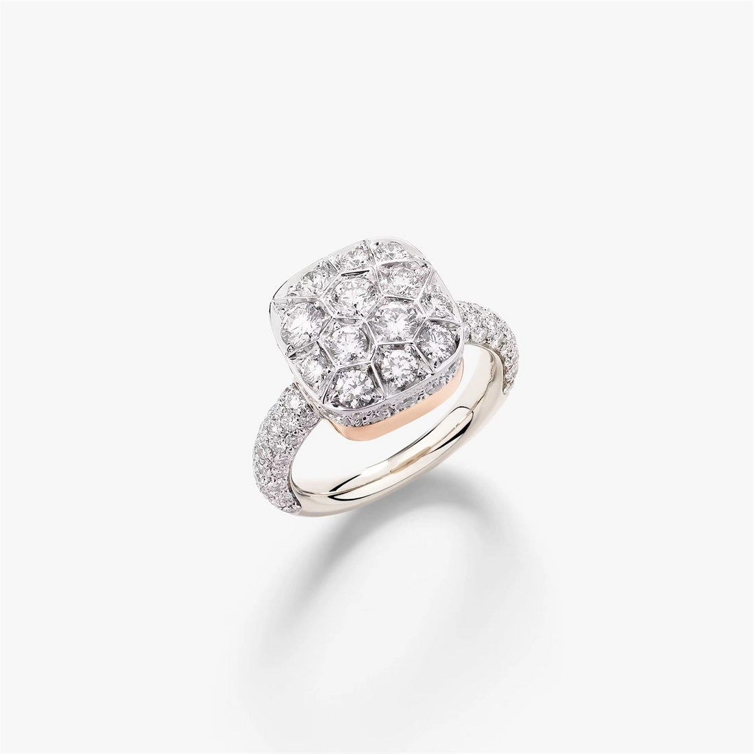 Pomellato Rings in Mixed Metals containing Diamond PAB7041-O6000-DB000-54