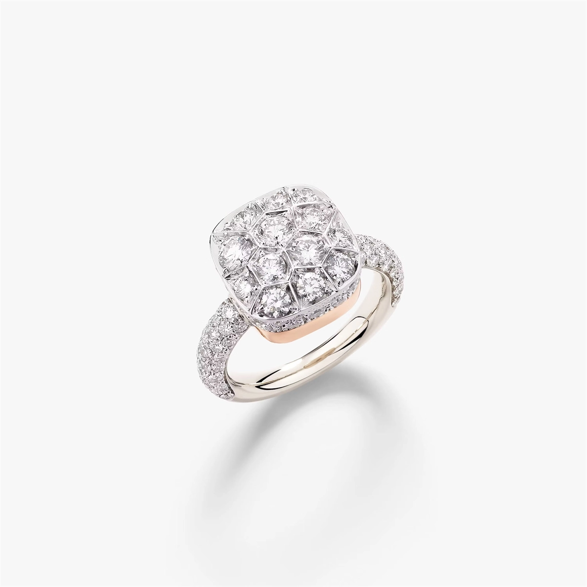 Pomellato Rings in Mixed Metals containing Diamond PAB7041-O6000-DB000-54