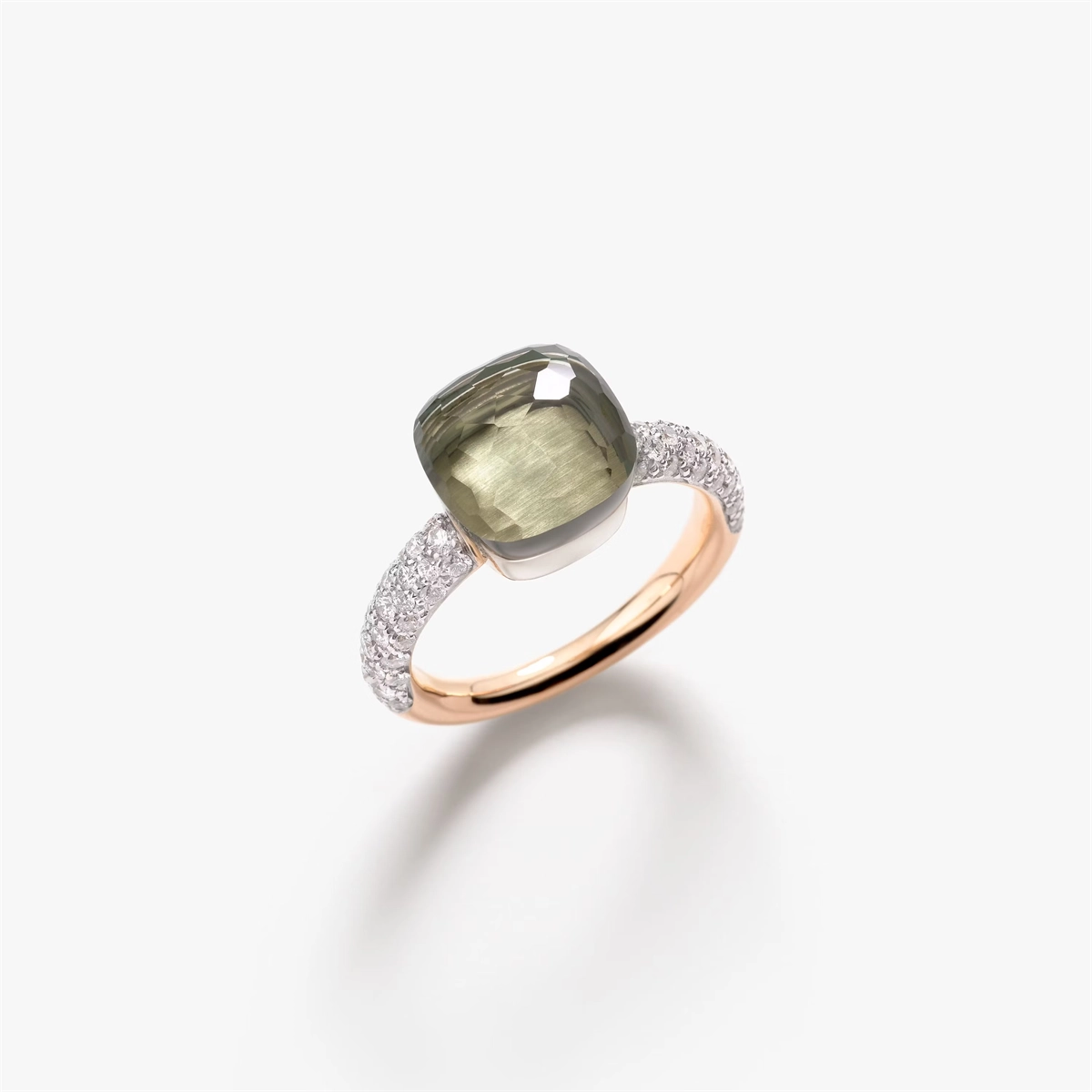 Pomellato Rings in Mixed Metals containing Other, Multi-gemstone, Diamond PAC0040-O6WHR-DB0PA