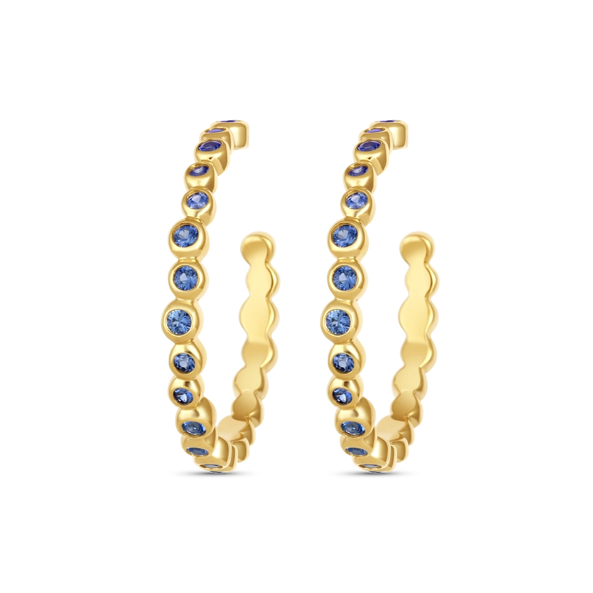 Ippolita Earrings in Yellow Gold containing Sapphire GE231BS4