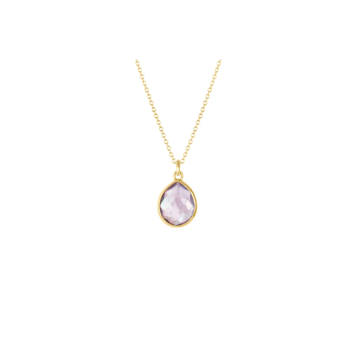 Ippolita Necklaces in Yellow Gold containing Amethyst, Mother of pearl, Multi-gemstone GN344TFDAMMAFAM-B
