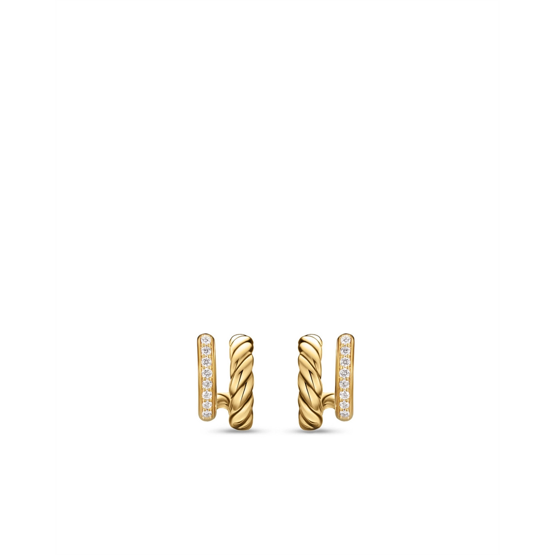 David Yurman Earrings in Yellow Gold containing Diamond E19105D88ADI