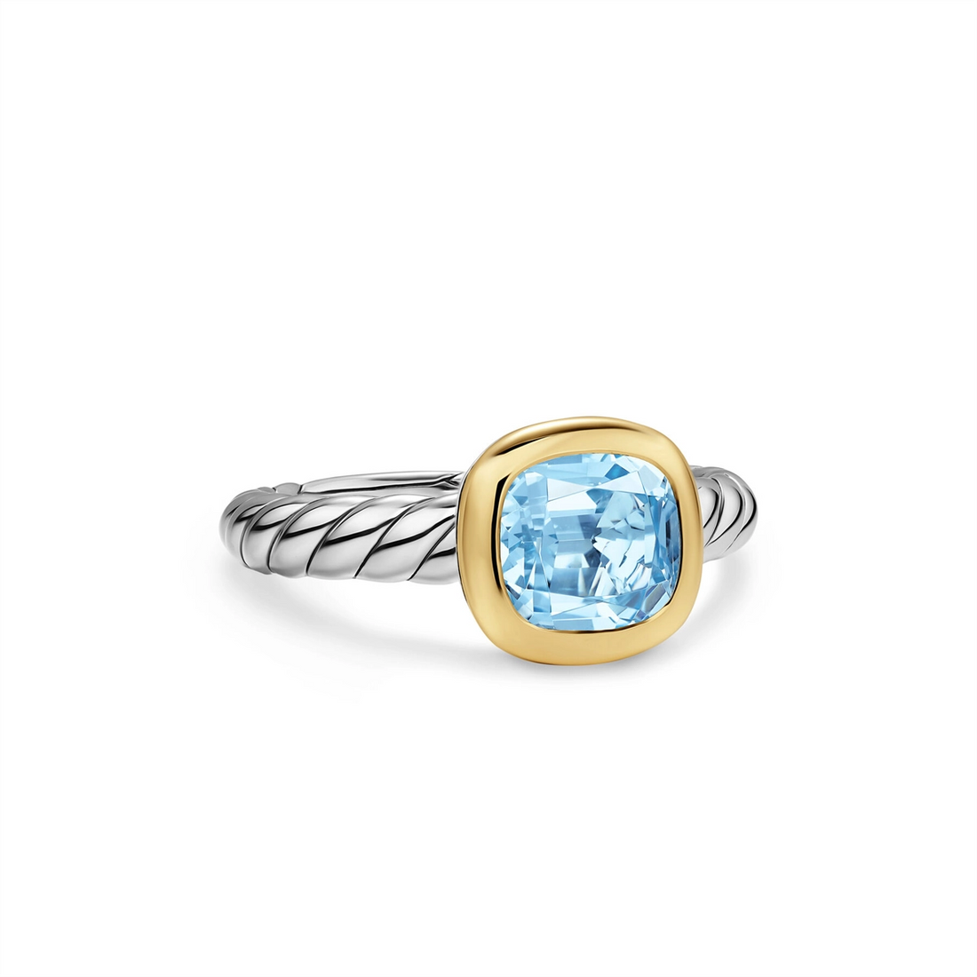 David Yurman Rings in Mixed Metals containing Blue topaz  R18733S8ALZ6
