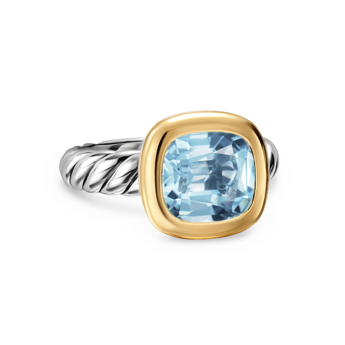 David Yurman Rings in Mixed Metals containing Blue topaz  R18524S8ALZ7