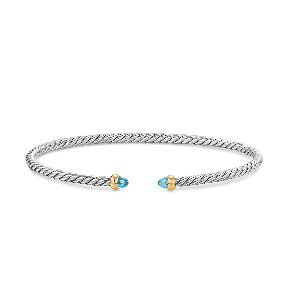 David Yurman Bracelets in Mixed Metals containing Blue topaz  B18857S4ABTS