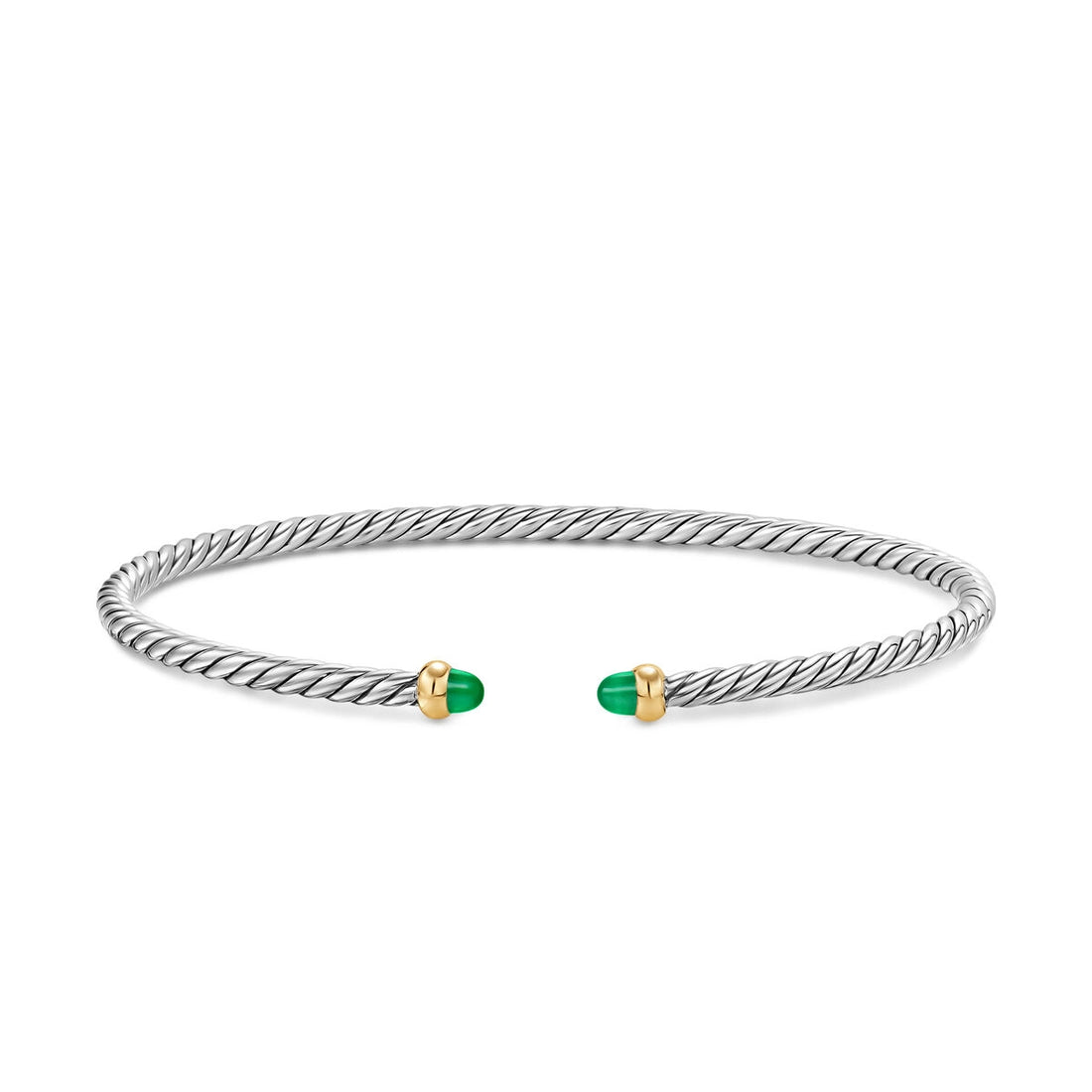 David Yurman Bracelets in Mixed Metals containing Emerald B18857S4BEMS