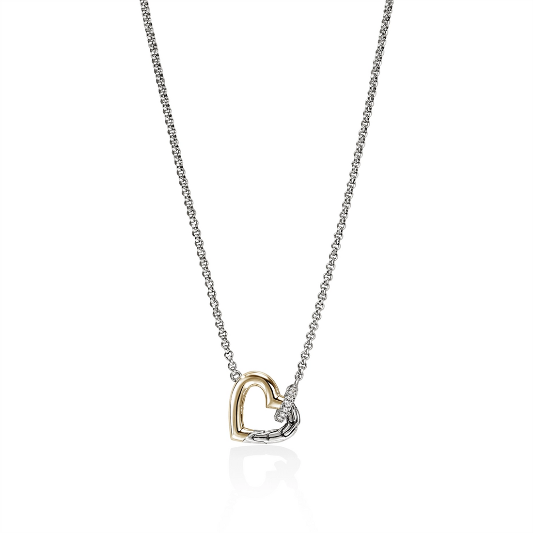 John Hardy Necklaces in Mixed Metals containing Diamond NZZP989722DIX16-18