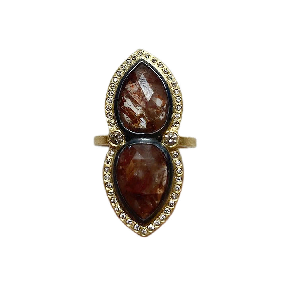 Todd Reed Rings in Yellow Gold containing Other, Multi-gemstone, Diamond trdr700-1