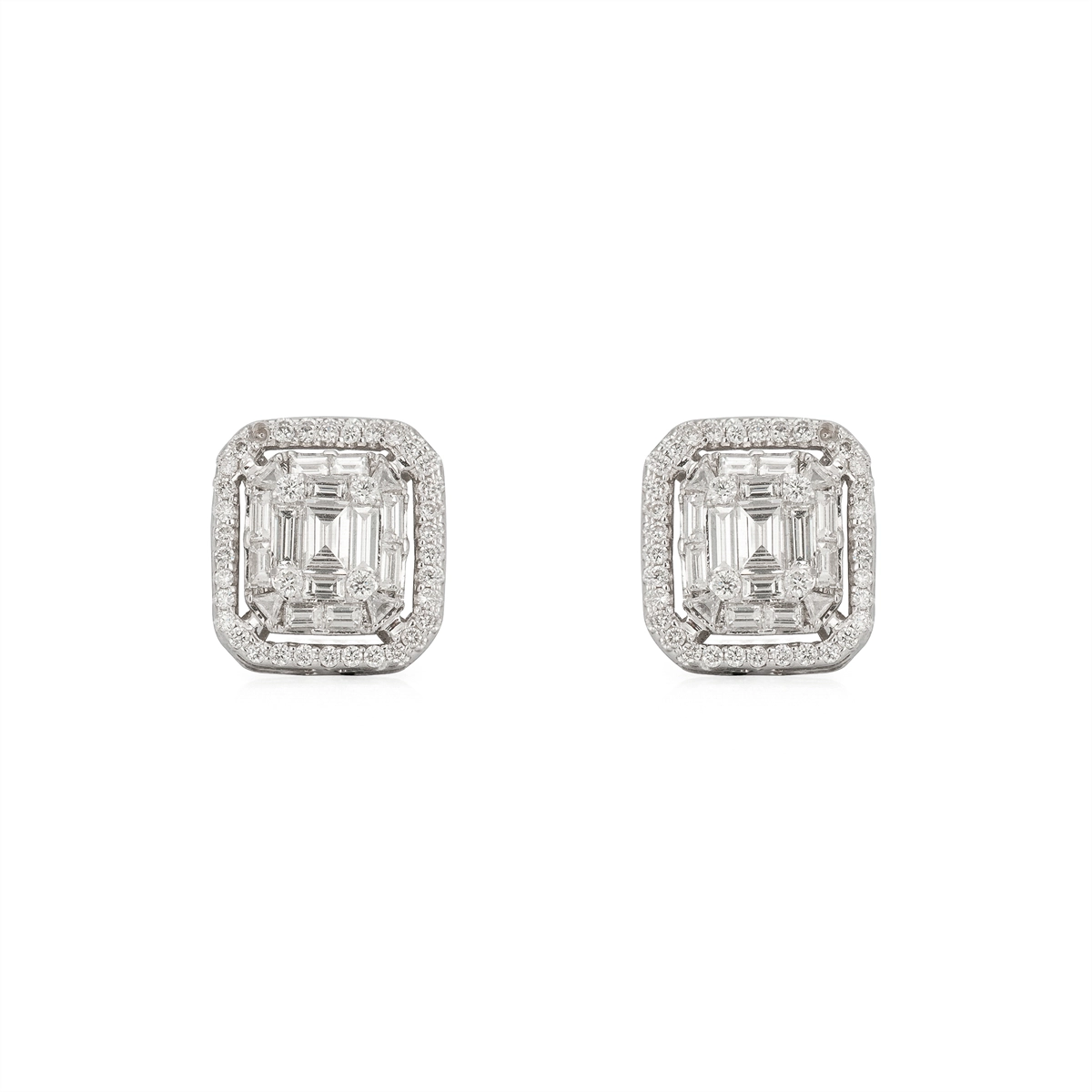 Zydo Earrings in White Gold containing Diamond JB101DW