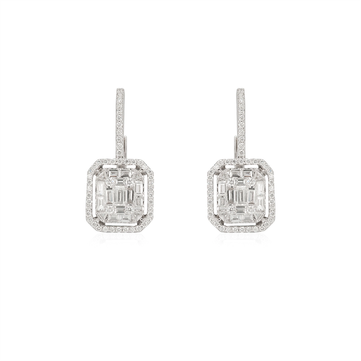 Zydo Earrings in White Gold containing Diamond JB217DW