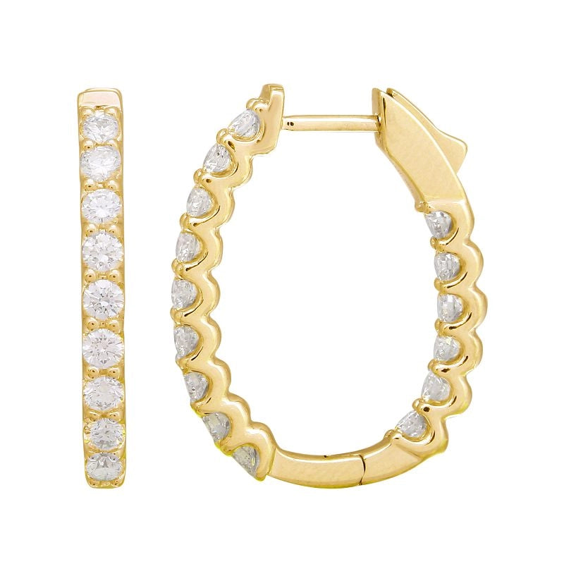 Earrings Earrings in Yellow Gold containing Diamond 457924