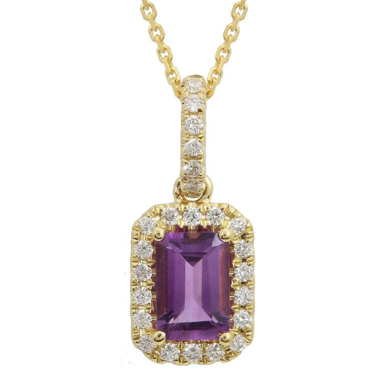 Necklaces Necklaces in Yellow Gold containing Amethyst, Multi-gemstone, Diamond 457932