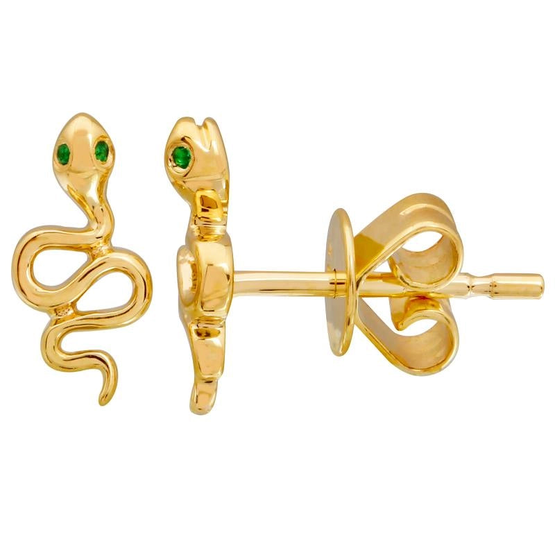 Earrings Earrings in Yellow Gold containing Emerald 457942