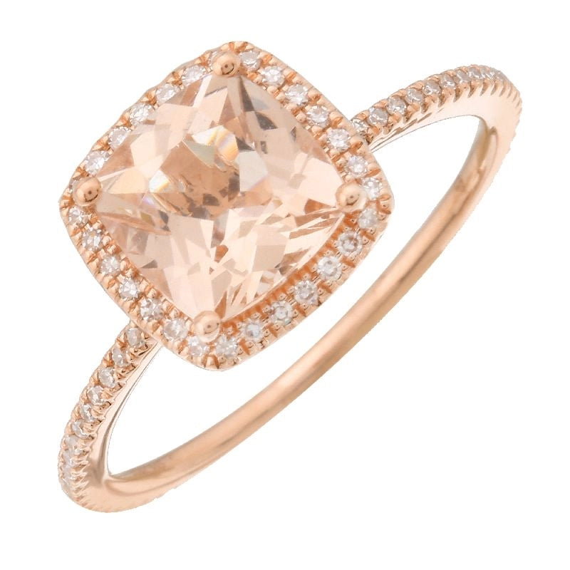Rings Rings in Rose Gold containing Multi-gemstone, Diamond, Morganite 457943