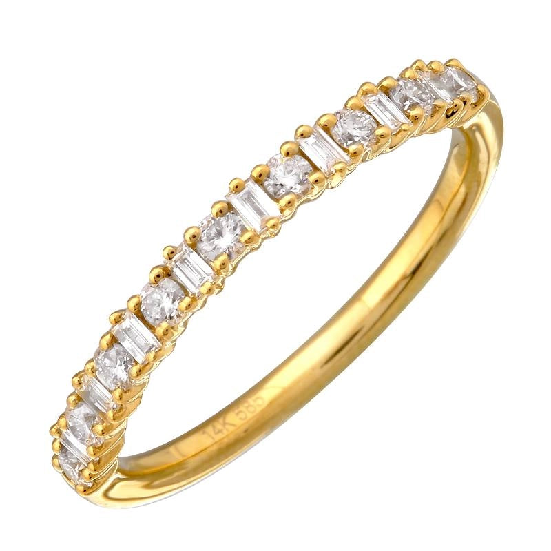 Wedding Bands Wedding Rings in Yellow Gold containing Diamond 457946