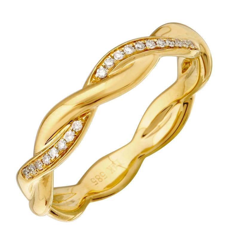 Wedding Bands Wedding Rings in Yellow Gold containing Diamond 457947