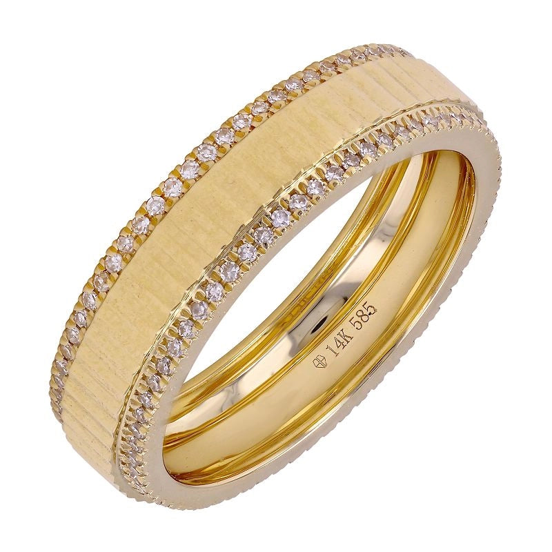 Wedding Bands Wedding Rings in Yellow Gold containing Diamond 457961