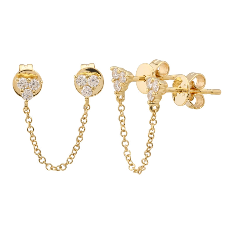Earrings Earrings in Yellow Gold containing Emerald 457963