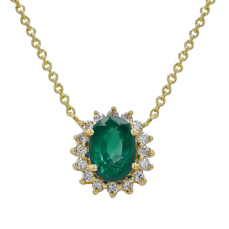 Necklaces Necklaces in Yellow Gold containing Multi-gemstone, Diamond, Emerald 457994