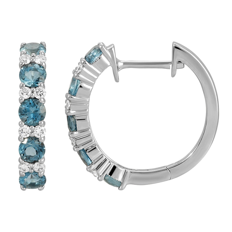 Earrings Earrings in Yellow Gold containing London blue topaz, Multi-gemstone, Diamond 457998