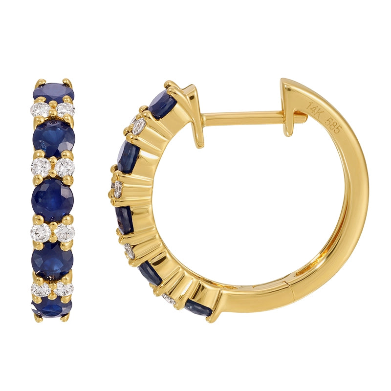 Earrings Earrings in White Gold containing Multi-gemstone, Diamond, Sapphire 458000